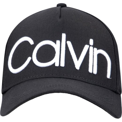 Czapka z daszkiem męska Calvin Klein czarna z haftem 