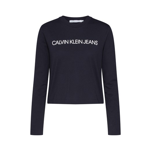 Bluzka damska Calvin Klein z okrągłym dekoltem z jerseyu 