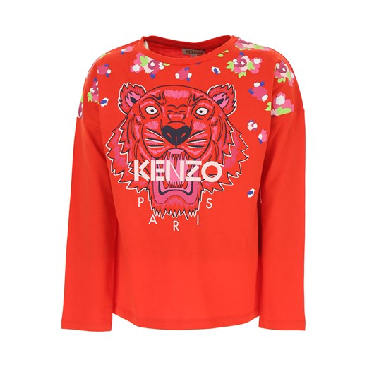 Kenzo Koszulka Dziecięca dla Dziewczynek Na Wyprzedaży, czerwony, Bawełna, 2019, 12Y 14Y