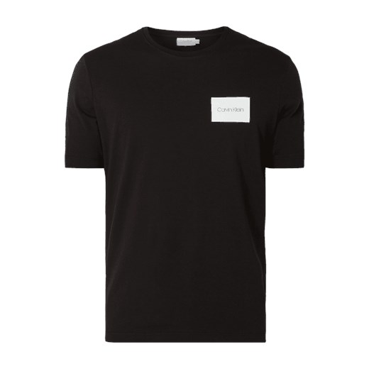 T-shirt męski Calvin Klein czarny z krótkimi rękawami 