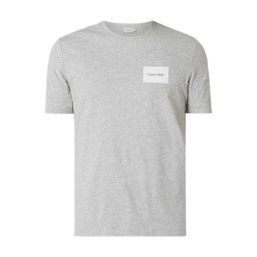 T-shirt męski szary Calvin Klein z bawełny casual 