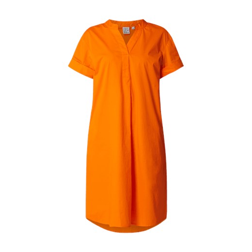 Emily Van Den Bergh sukienka pomarańczowy midi z elastanu 