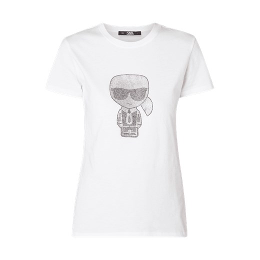 Biała bluzka damska Karl Lagerfeld bawełniana 