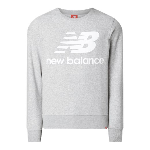 Bluza sportowa szara New Balance z bawełny 