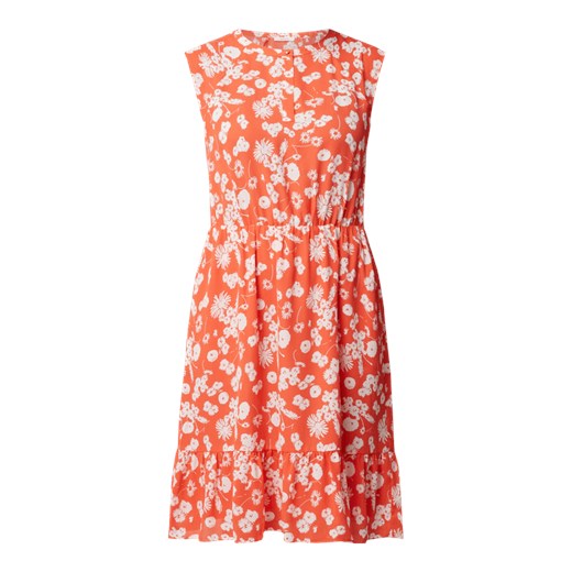 Sukienka z szyfonu z kwiatowym wzorem