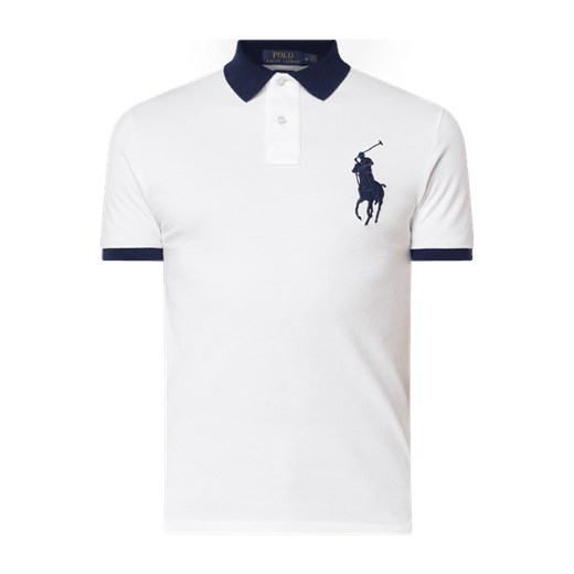 Biały t-shirt męski Polo Ralph Lauren z krótkim rękawem 