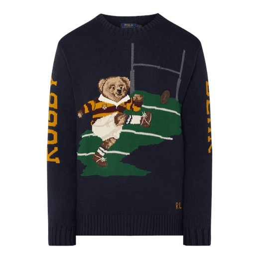 Granatowy sweter męski Polo Ralph Lauren 