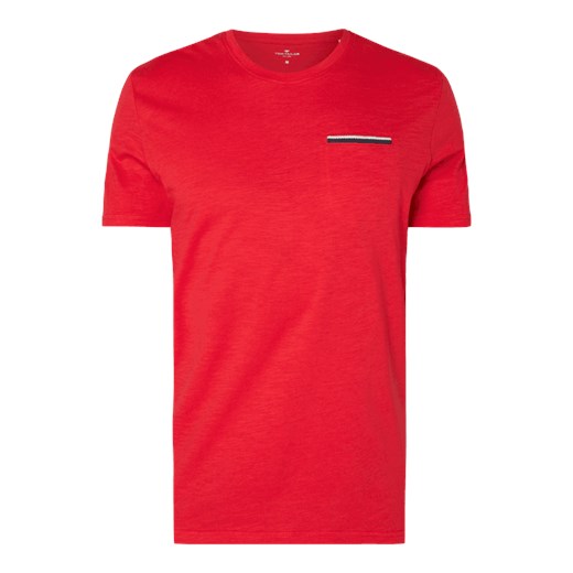 T-shirt męski czerwony Tom Tailor z krótkim rękawem 