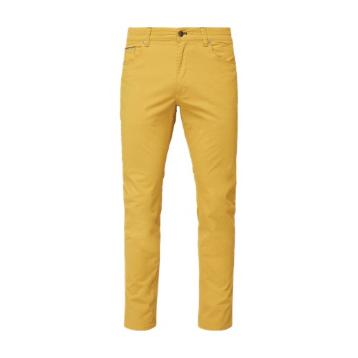 Spodnie męskie żółte Montego w paski 