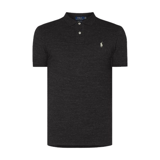 T-shirt męski czarny Polo Ralph Lauren z krótkim rękawem 
