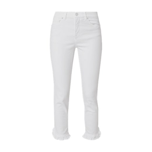 Raffaello Rossi jeansy damskie białe bez wzorów w miejskim stylu 