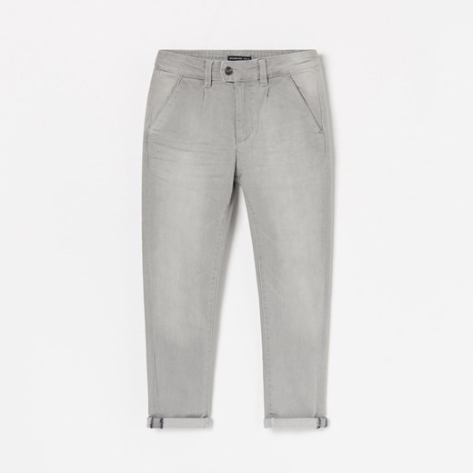 Reserved - Spodnie jeansowe chino - Jasny szary  Reserved 116 