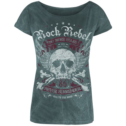 Rock Rebel by EMP - Everybody Is Easy - T-Shirt - Kobiety - niebieski  Rock Rebel By Emp XXL EMP