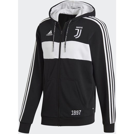 Bluza męska Juventus Full-Zip Adidas (czarna)  Adidas XL wyprzedaż SPORT-SHOP.pl 