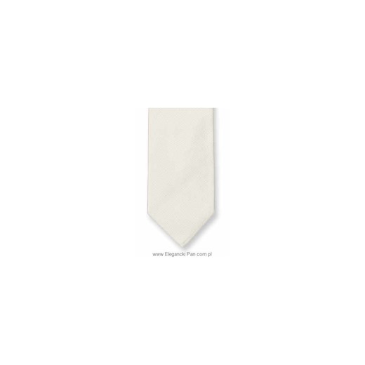 Krawat ślubny jedwabny w kolorze ecru eleganckipan-com-pl bezowy elegancki