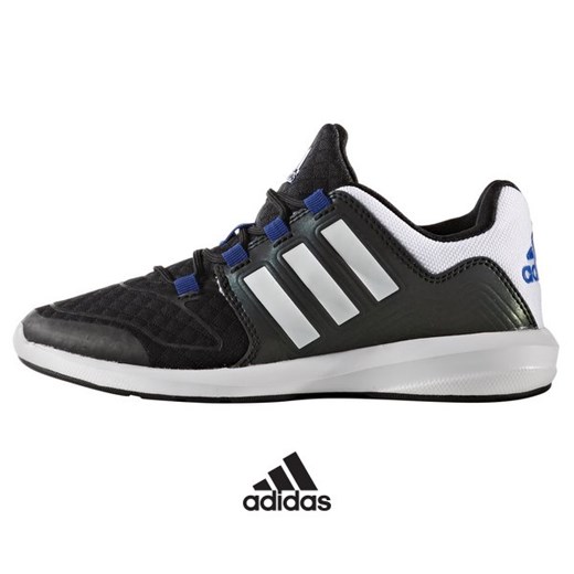 Buty sportowe damskie Adidas dla biegaczy nike flex na płaskiej podeszwie bez wzorów 