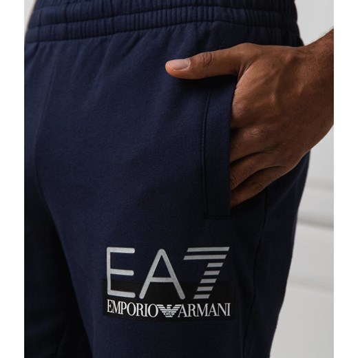 Spodnie męskie Ea7 casual z napisami dresowe 