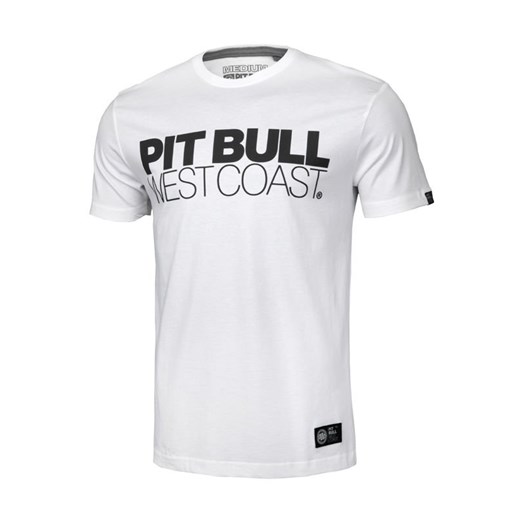 Pitbull t-shirt męski bawełniany biały w stylu młodzieżowym 
