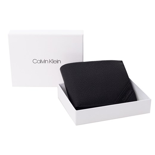 CALVIN KLEIN PORTFEL MĘSKI PEBBLE 5CC COIN BLACK K50K504260 001  Calvin Klein  messimo