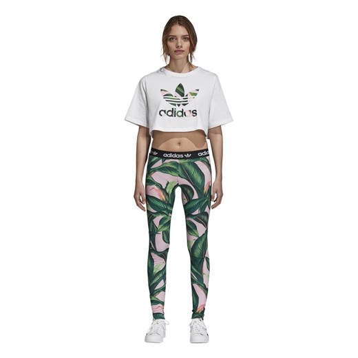 Spodnie damskie Adidas w abstrakcyjnym wzorze 