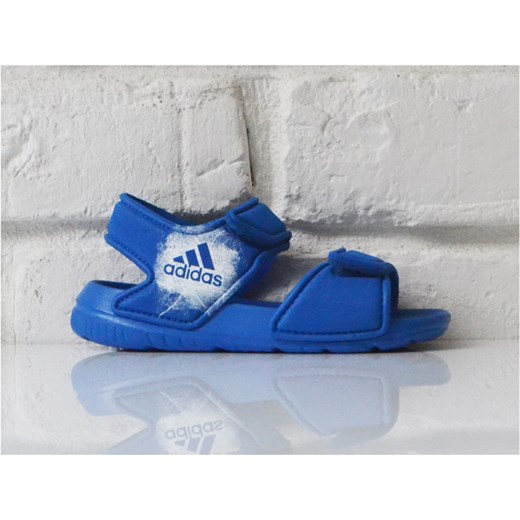 Sandały dziecięce niebieskie Adidas na rzepy 