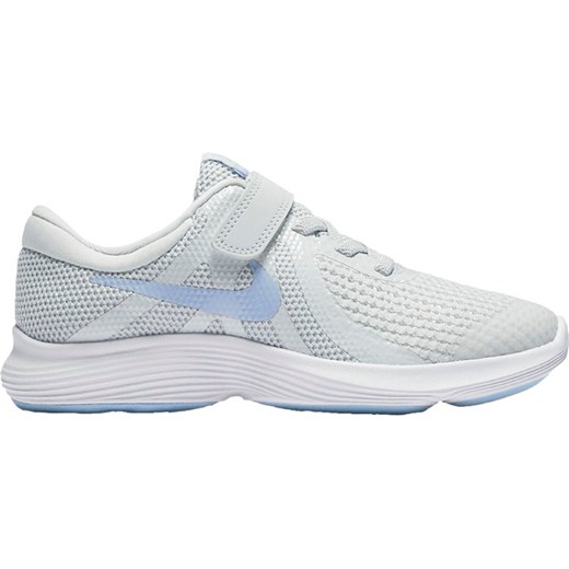 Buty sportowe dziecięce Nike białe bez wzorów sznurowane wiosenne 