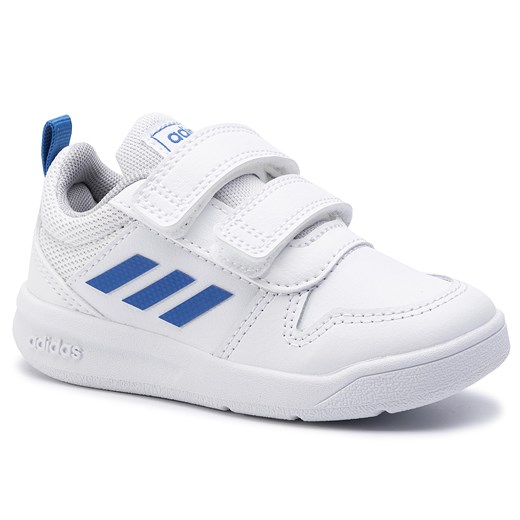 Buty sportowe dziecięce Adidas białe na rzepy w paski 