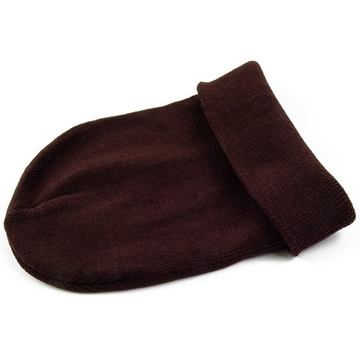 CZAPKA BEANIE HAT brązowy iloko-pl czarny beanie