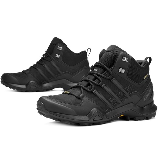Buty sportowe męskie Adidas terrex czarne sznurowane z gumy 