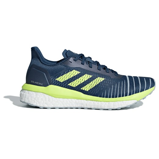 Buty sportowe damskie niebieskie Adidas do biegania na wiosnę sznurowane gładkie 