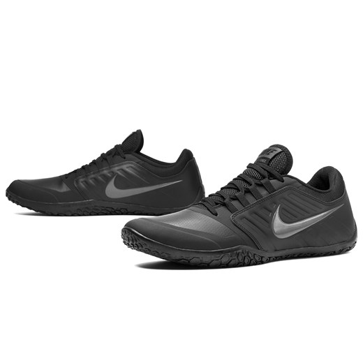 Buty sportowe męskie Nike z tworzywa sztucznego czarne sznurowane 