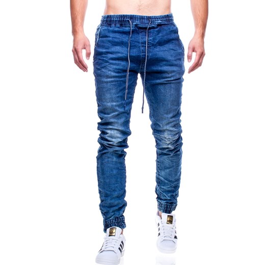 Niebieskie jeansy męskie Recea 