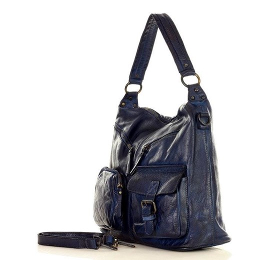 Shopper bag Merg z zamszu bez dodatków