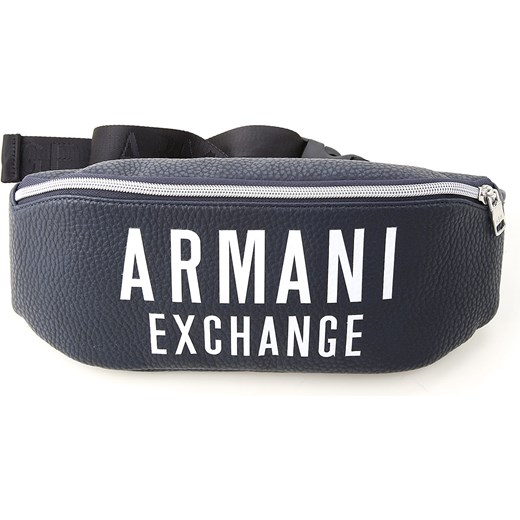 Armani Exchange Uroda Na Wyprzedaży w Dziale Outlet, ciemny niebieski, Skóra ekologiczna, 2021