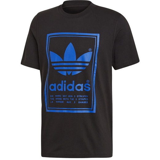 Koszulka męska Vintage Tee Adidas Originals (czarno-niebieska) Adidas  XL okazyjna cena SPORT-SHOP.pl 