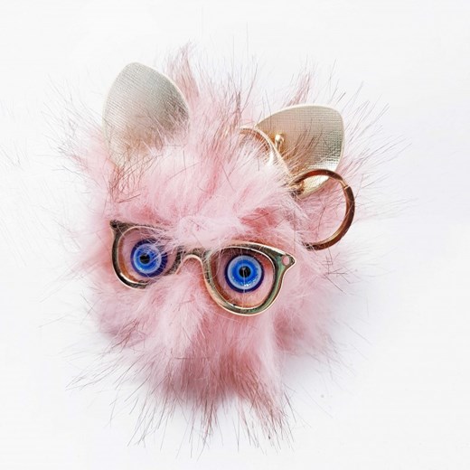 Brelok damski kot w okularach puchaty Beauty Senses BS00953    Beauty_senses