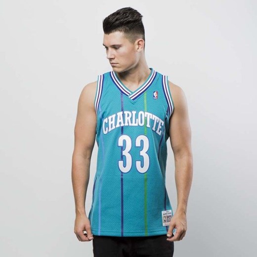 Koszulka Mitchell & Ness Charlotte Hornets #33 Alonzo Mourning blue Swingman Jersey  Mitchell & Ness L bludshop.com