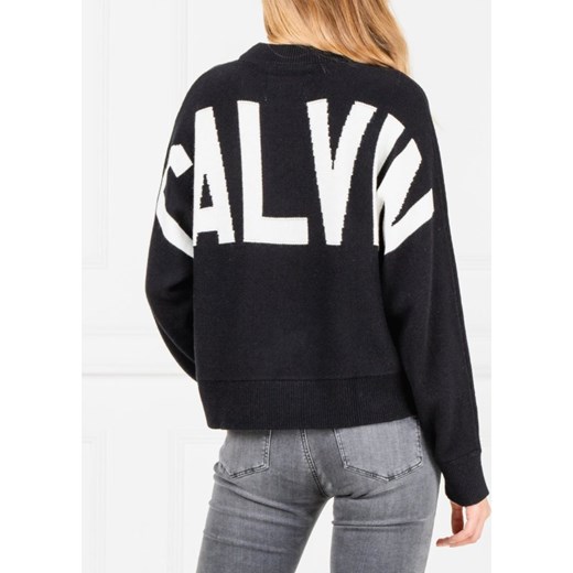 Sweter damski Calvin Klein z wełny 