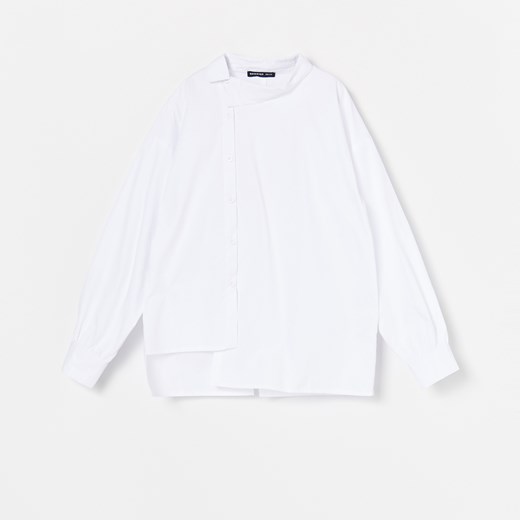 Reserved - Koszula z asymetrycznym zapięciem - Biały Reserved  140 