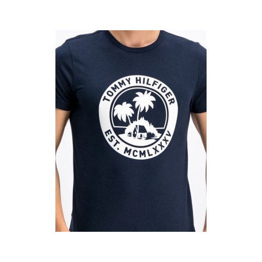 T-shirt męski Tommy Hilfiger z krótkimi rękawami w stylu młodzieżowym 