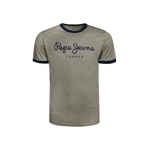 Brązowy t-shirt męski Pepe Jeans 