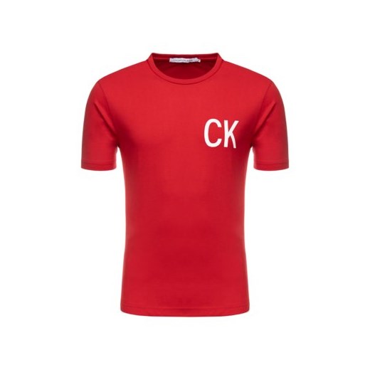 T-shirt męski Calvin Klein z krótkimi rękawami z napisem 