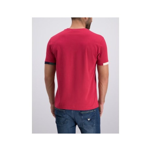 T-shirt męski Champion młodzieżowy czerwony z krótkim rękawem 