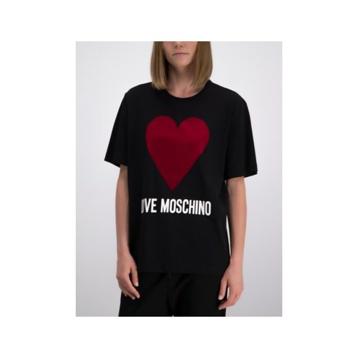 Bluzka damska Love Moschino jesienna z krótkim rękawem 