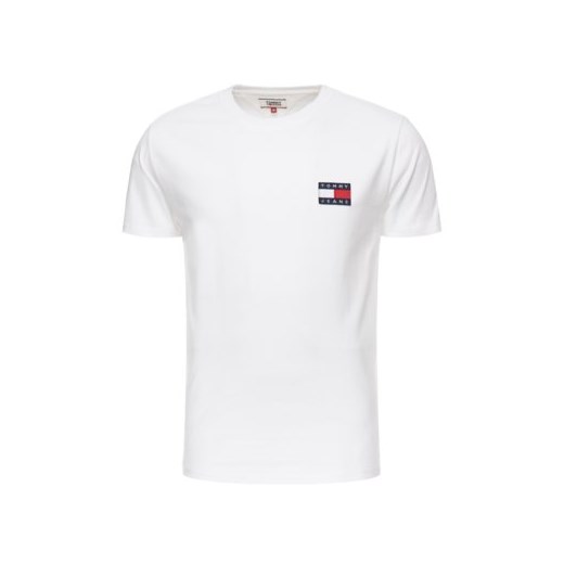 T-shirt męski Tommy Jeans z krótkim rękawem biały 