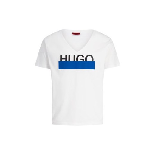 Biała bluzka damska Hugo Boss w stylu młodzieżowym 