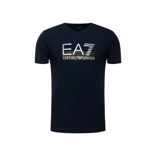 Ea7 Emporio Armani t-shirt męski z napisami 
