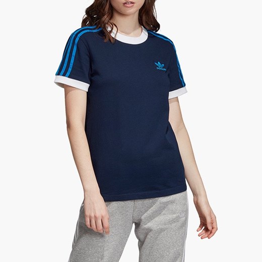 Bluzka damska Adidas Originals granatowa sportowa z okrągłym dekoltem z krótkim rękawem 