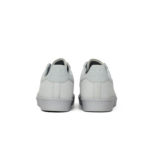 Buty sportowe damskie białe Adidas skórzane sznurowane gładkie 