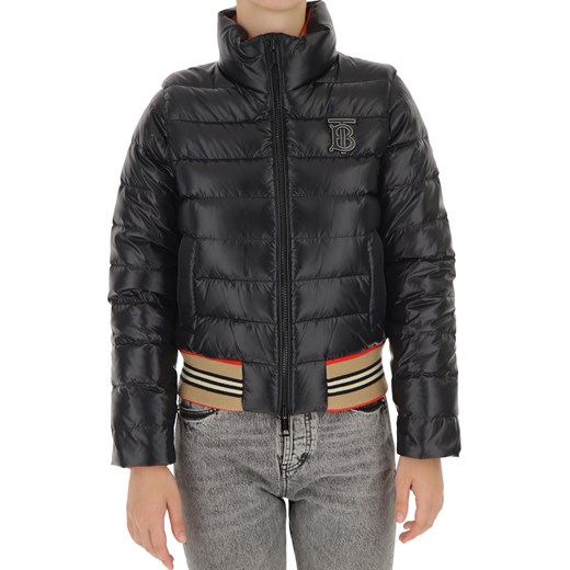 Burberry Kurtka Puchowa dla Kobiet, Puchowa Kurtka Narciarska Na Wyprzedaży w Dziale Outlet, czarny, Poliamid, 2019, 44 M